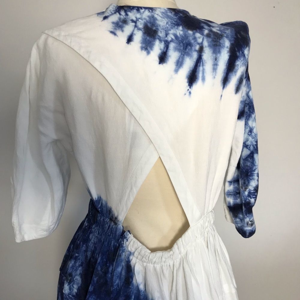 Proenza Tie Dye Linen Viscose Dress Size 8 - Picture 11 of 14
